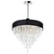 Cwi Lighting Franca 8 Light Drum Shade Chandelier With Chrome Finish 5523P22C (Black) - alternate 1